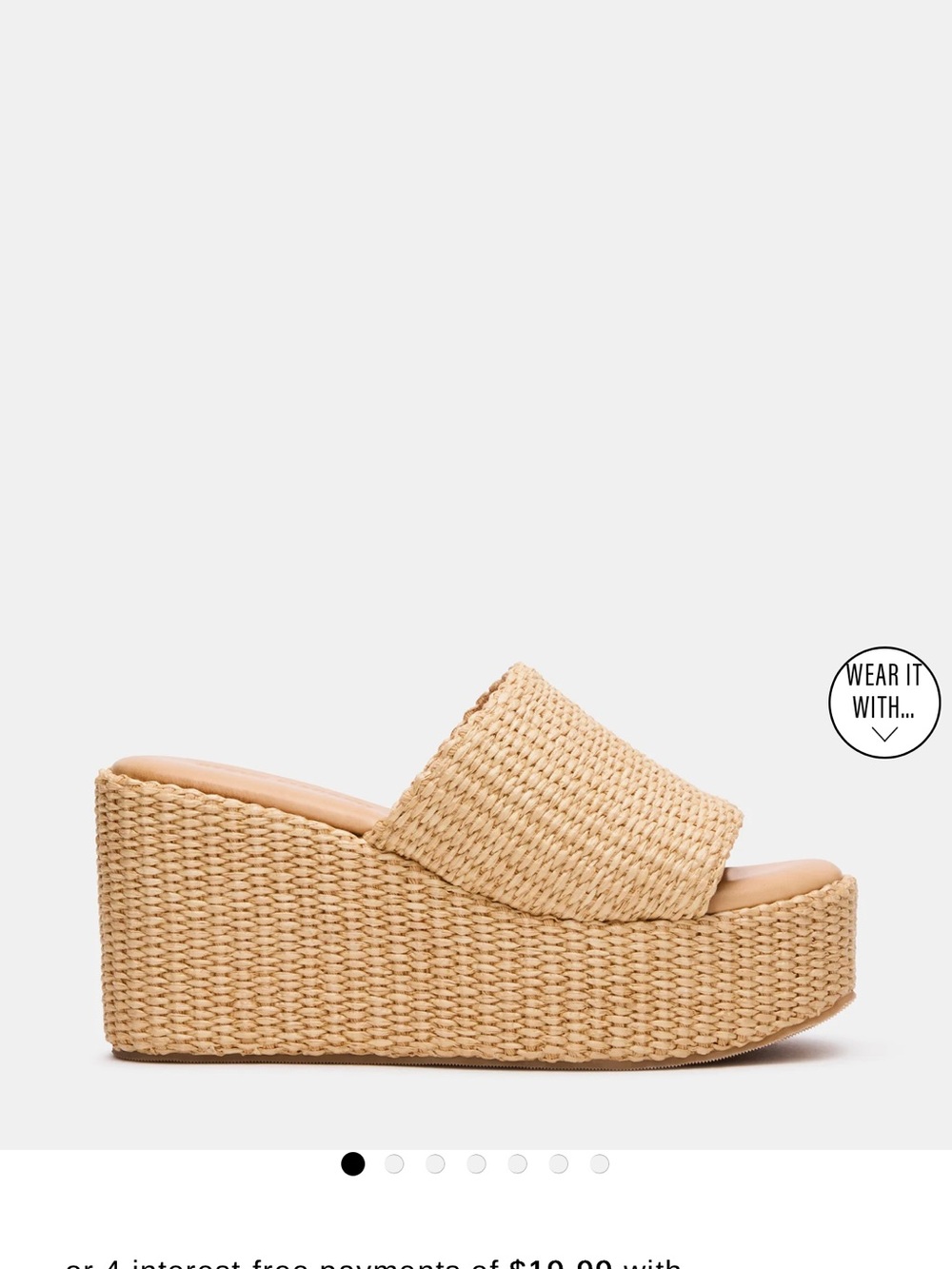 NWT- Steve Madden Rafia Slide Wedge Sandals in Dark Brown. Sz. 5 - Picture 8 of 8